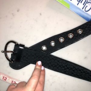 BLACK SIZE LARGE COACH BELT